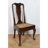 Queen Anne walnut side chair