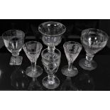 Group of 18th and 19th century English glassware