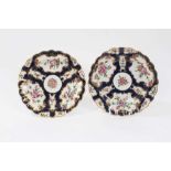 Pair of Worcester dishes, c.1770