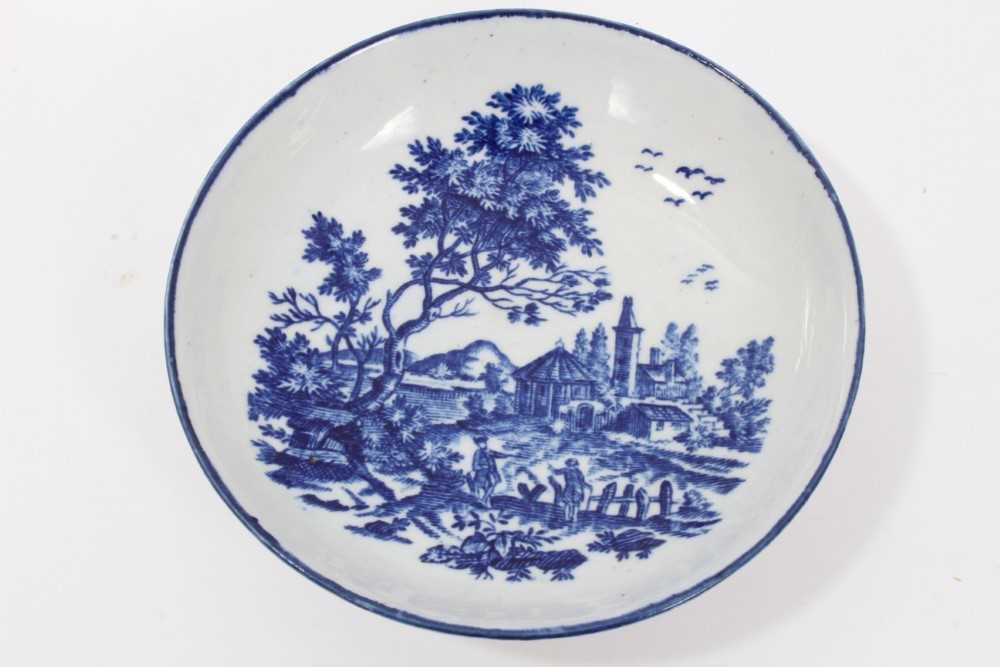 Two Worcester saucers, c.1770 - Image 2 of 9