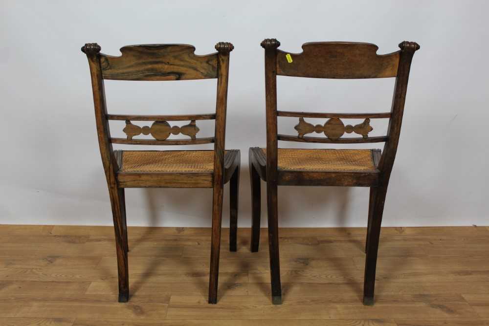 Rare pair of Regency Anglo-Indian coromandel side chairs - Image 9 of 17
