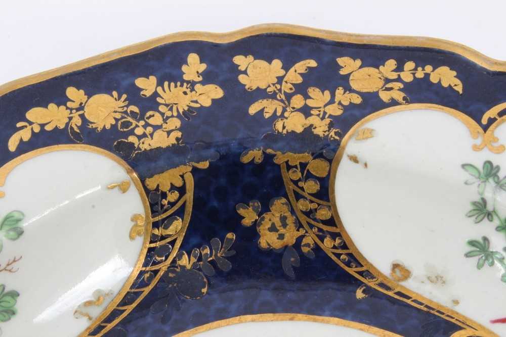 Worcester 'Lady Mary Wortley Montagu' pattern deep plate, c.1770 - Image 3 of 10
