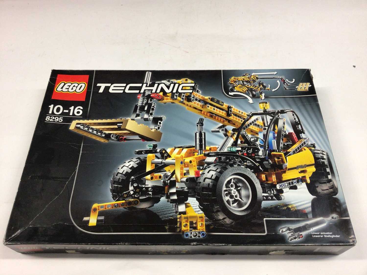 Lego Technic 8295 Telescopic Loader, 42006 Excavator 2 in 1, 8446 Monster Crane Truck, all with inst