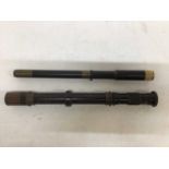 Two antique spotting scopes (2)