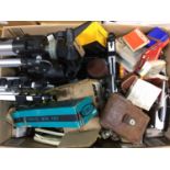 Large quantity of photographic items including processing equipment, filters, literature, lenses, fi