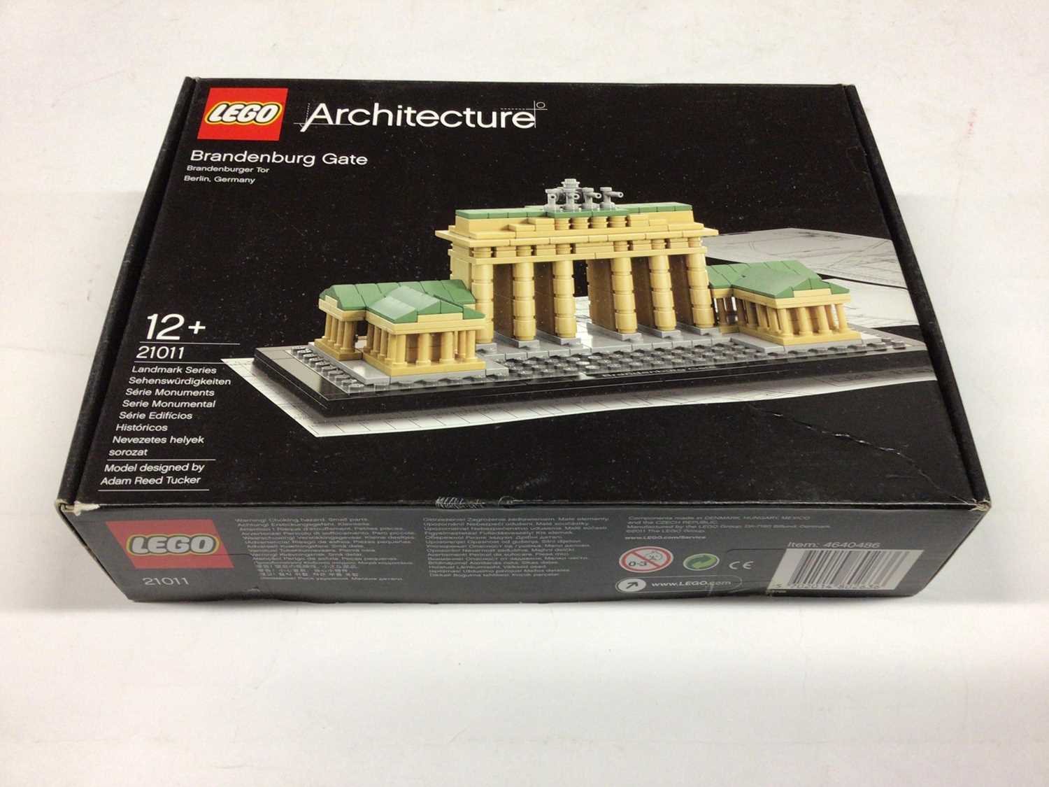 Lego Architecture 21011 Brandenburg Gate, 21036 Arc de Triomphe, 21024 Louvre, 21019 The Eiffel Towe