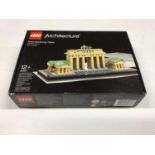 Lego Architecture 21011 Brandenburg Gate, 21036 Arc de Triomphe, 21024 Louvre, 21019 The Eiffel Towe