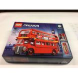Lego Creator Expert 10258 London Bus, 10242 Mini Cooper both with instructions and boxed, 10220 Volk