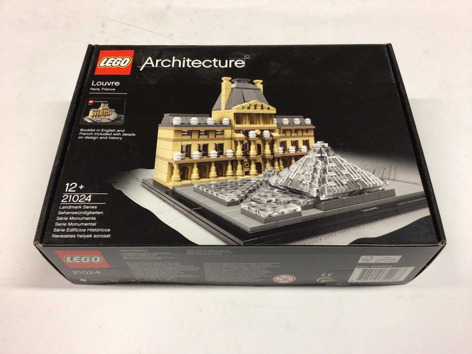 Lego Architecture 21011 Brandenburg Gate, 21036 Arc de Triomphe, 21024 Louvre, 21019 The Eiffel Towe - Image 7 of 10