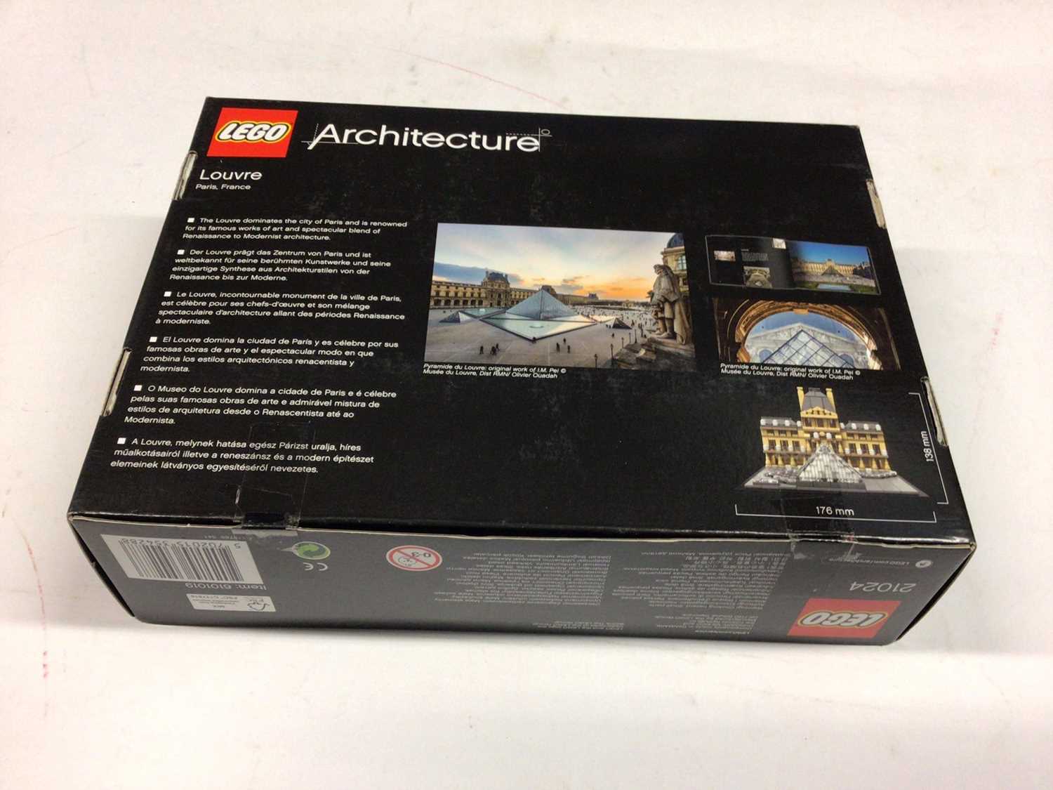 Lego Architecture 21011 Brandenburg Gate, 21036 Arc de Triomphe, 21024 Louvre, 21019 The Eiffel Towe - Image 8 of 10