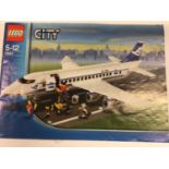 Lego 7249 City Crane (Large), 7685 City Bulldozer, 7893 City Airplane (Large), with minifigs and ins