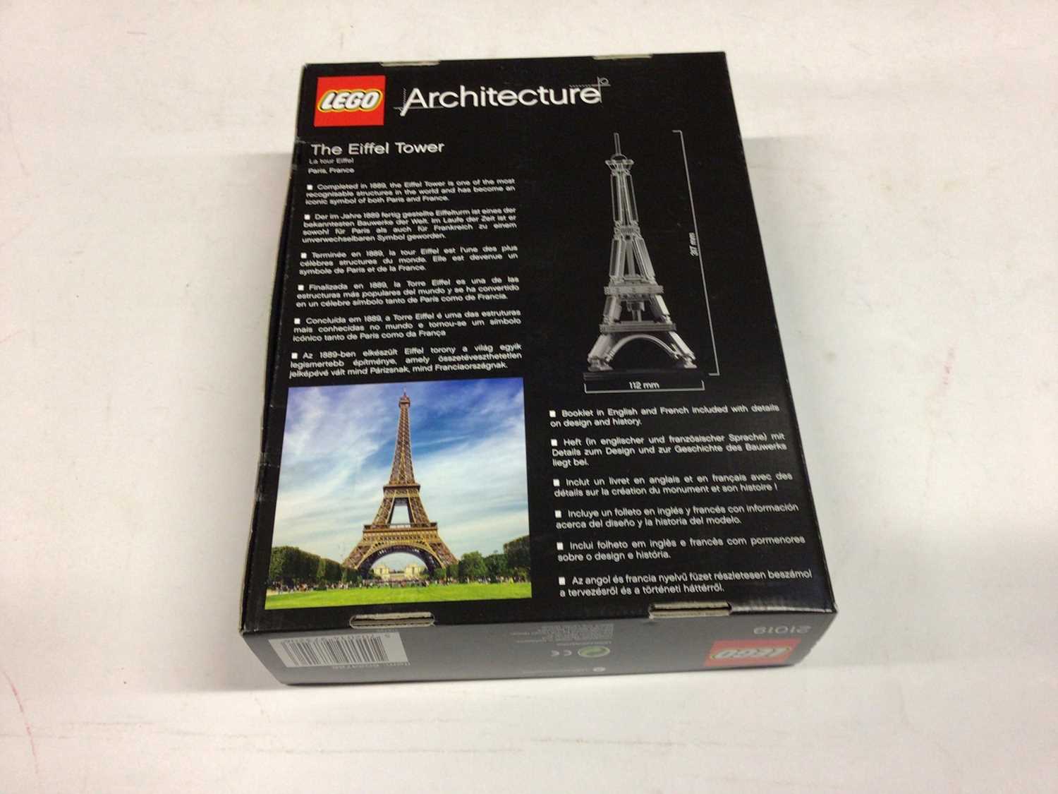 Lego Architecture 21011 Brandenburg Gate, 21036 Arc de Triomphe, 21024 Louvre, 21019 The Eiffel Towe - Image 10 of 10