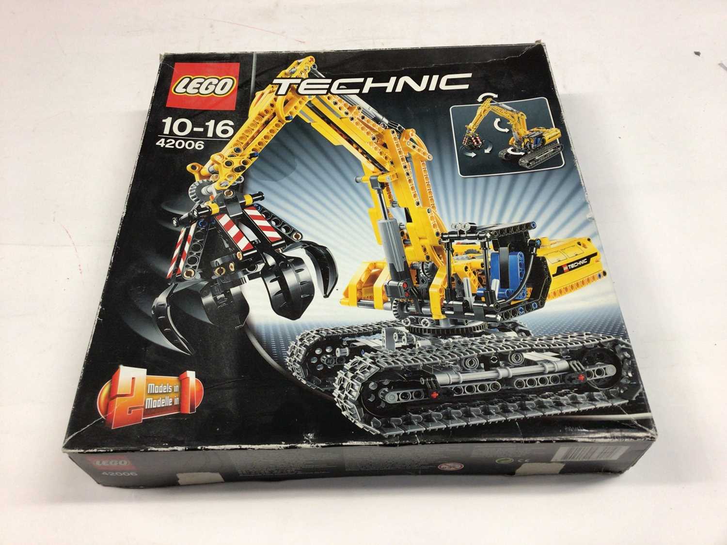 Lego Technic 8295 Telescopic Loader, 42006 Excavator 2 in 1, 8446 Monster Crane Truck, all with inst - Image 3 of 8