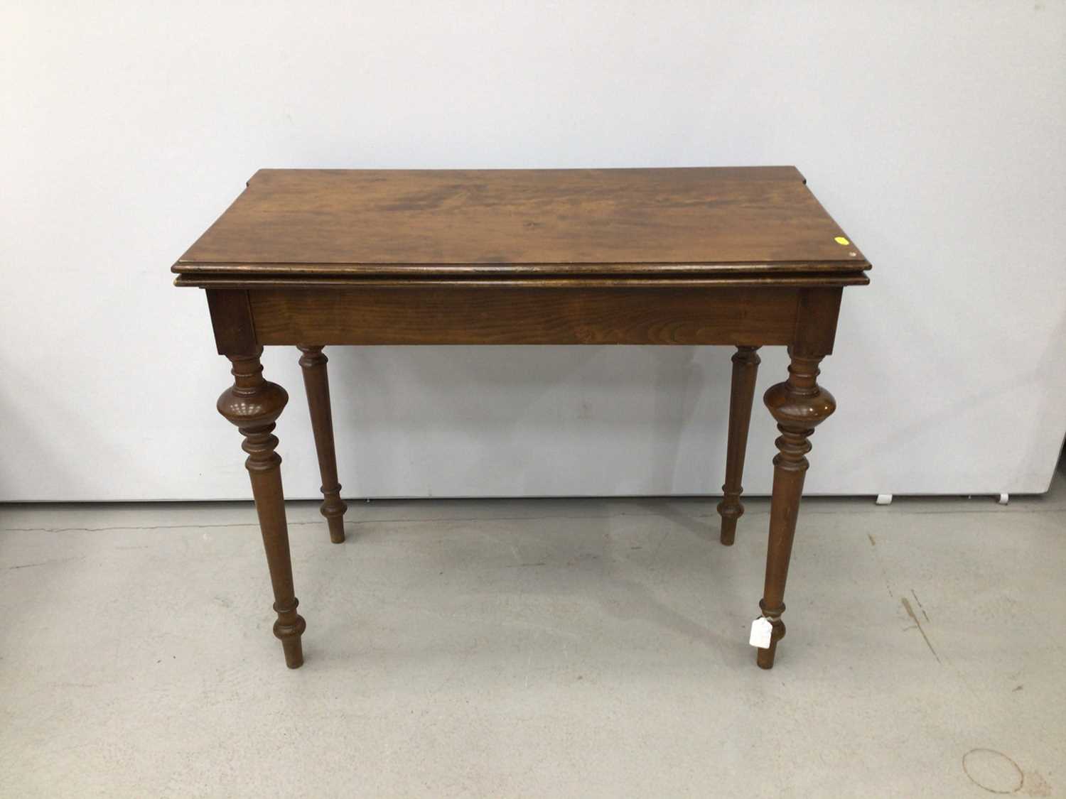 19th century walnut tea table