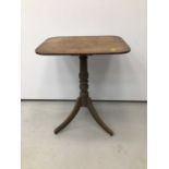 Regency mahogany occasional table with rectangular top together with another two similar tables