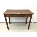 19th century mahogany side table, altered from a tea table