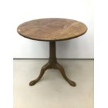 Good early George III mahogany tripod table
