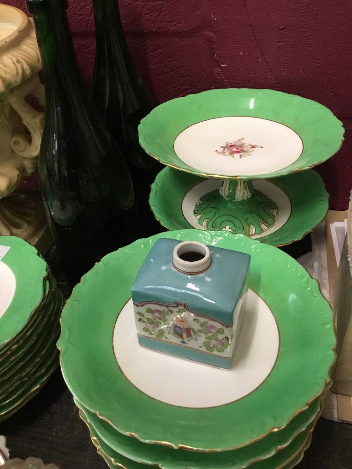 Edwardian dessert service, Royal Crown Derby paperweight and assorted china and glass - Image 4 of 4