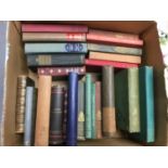 Box of books including decorative bindings, titled including Maurice Maerterlinck - The life of the