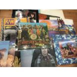 Small group of records including Beatles etc