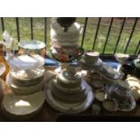 Group of mixed ceramics to include Royal Worcester 'Portia' pattern dinnerware, stoneware hot water