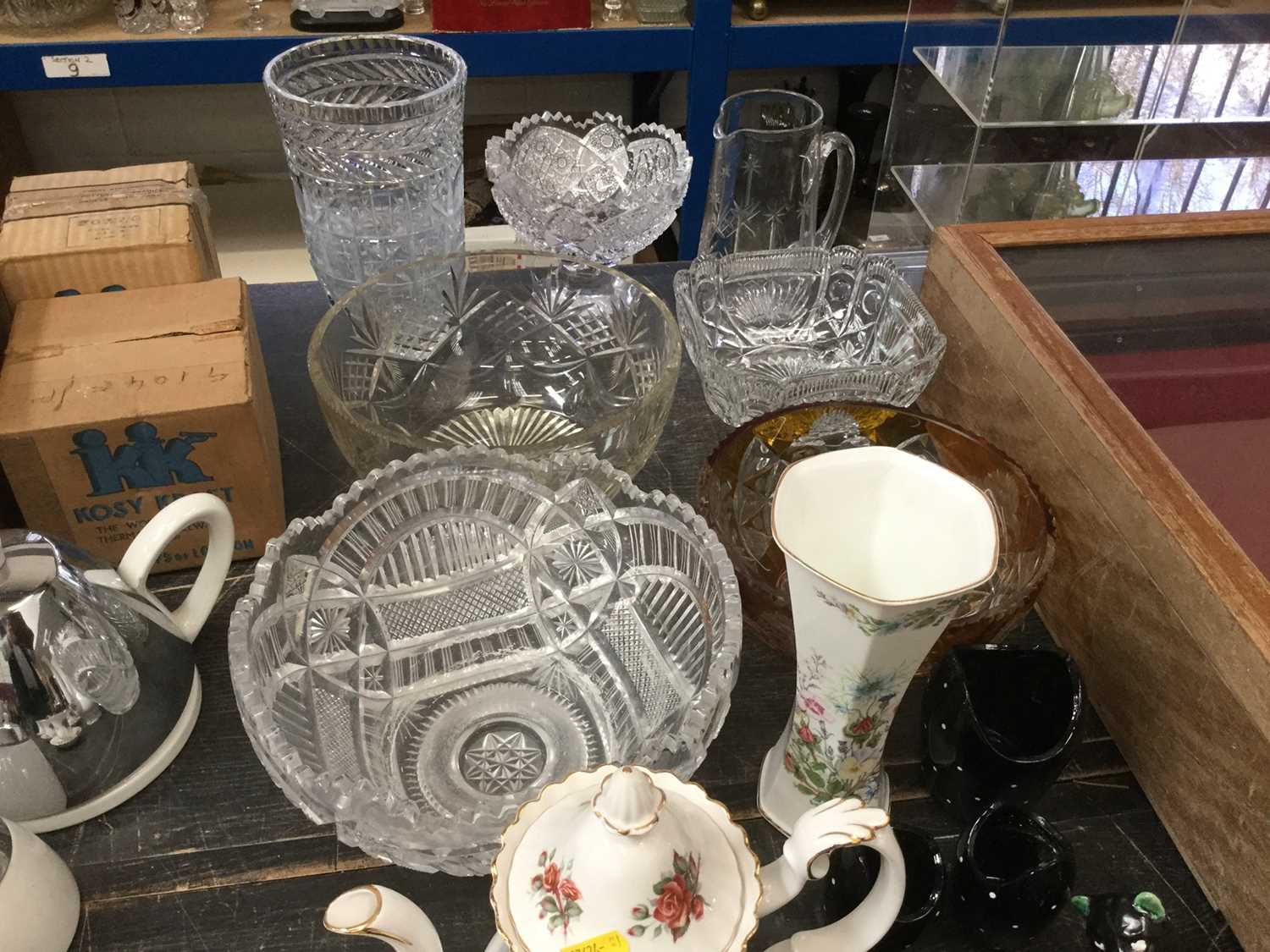 Royal Albert 'Centennial Rose' pattern teaware, together with a group of assorted glassware - Image 2 of 2