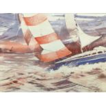 Alan Paterson (contemporary) watercolour - sailing boat