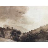 Two 19th century English School sepia watercolours