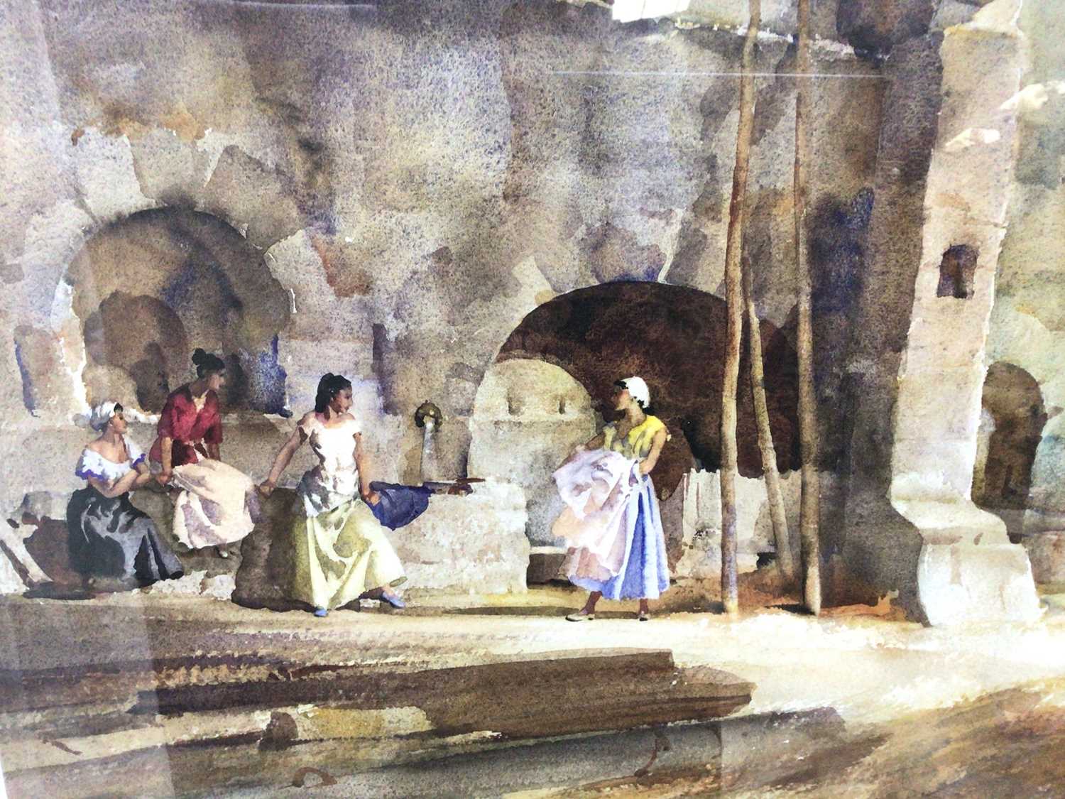 William Russell Flint (1880-1969) limited edition colour print - female figures gathered, with WRF b