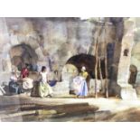 William Russell Flint (1880-1969) limited edition colour print - female figures gathered, with WRF b