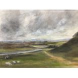 Oil on panel, inscribed Harrogate July 1907, signed indistinctly