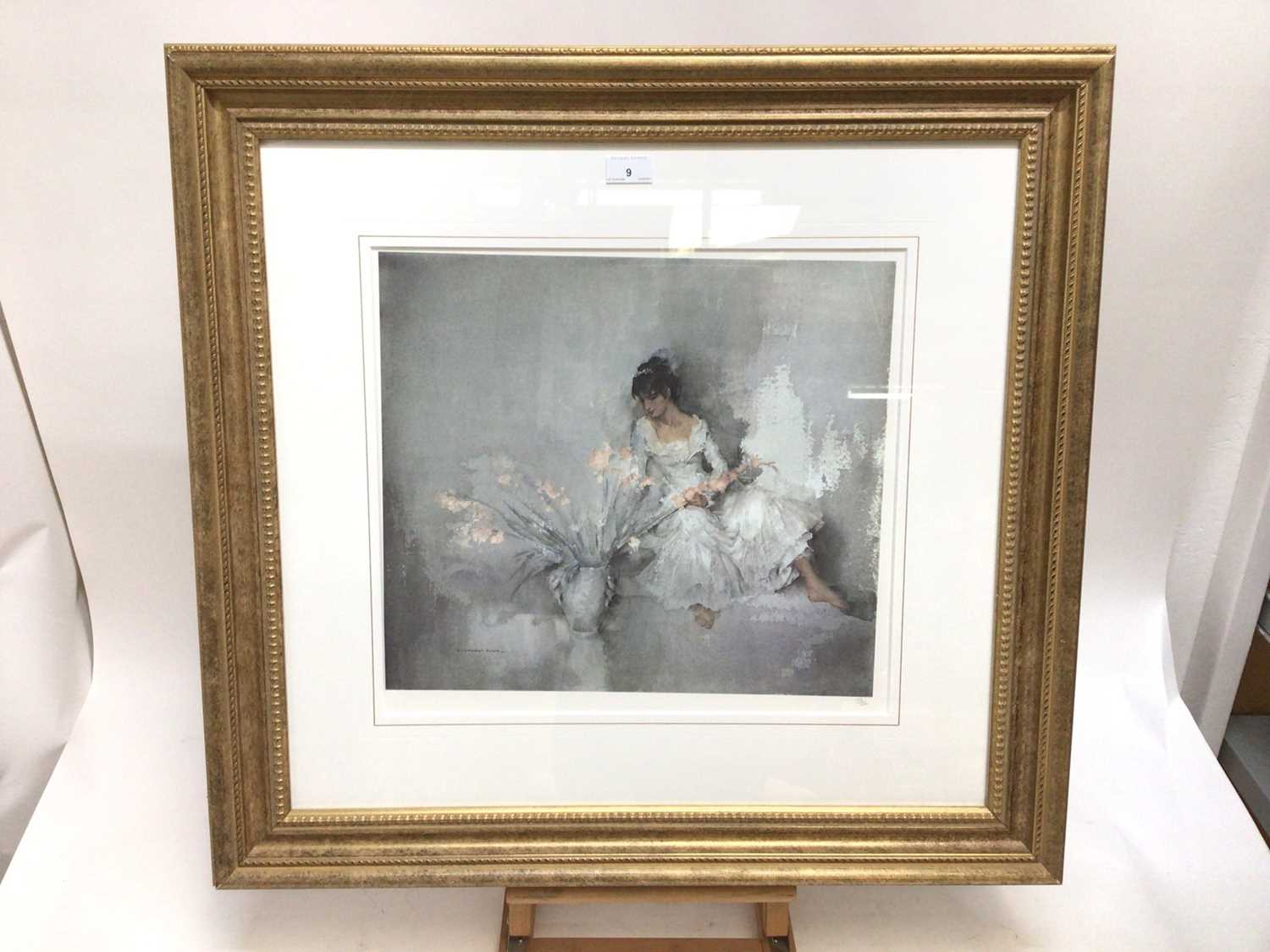 William Russell Flint (1880-1969) limited edition colour print - 'Gladioli', 193/750, a copy of a re - Image 2 of 7