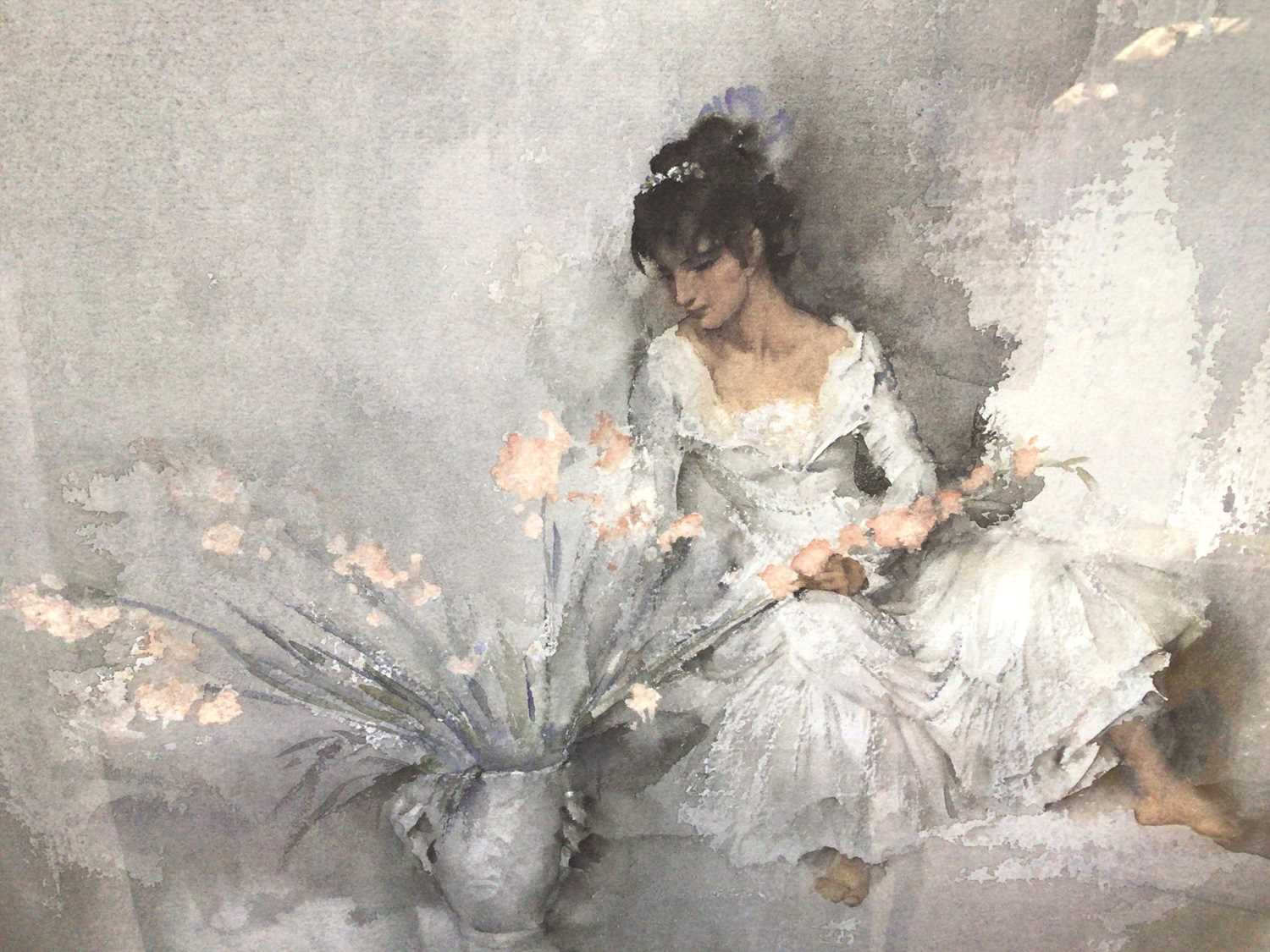 William Russell Flint (1880-1969) limited edition colour print - 'Gladioli', 193/750, a copy of a re