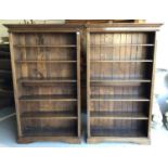 Pair of open bookcases