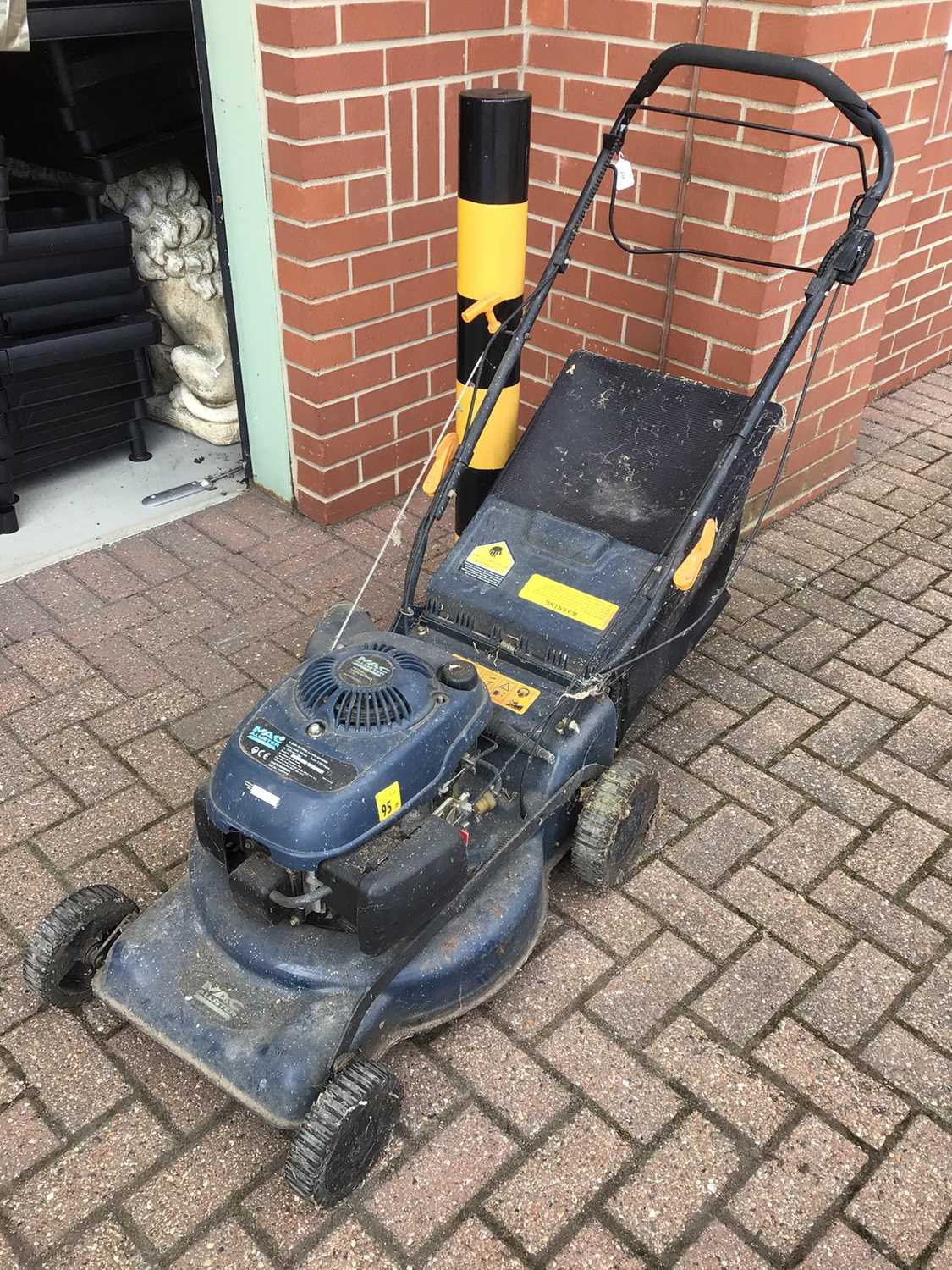 Macallister petrol lawnmower with grass box