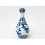 Chinese blue and white bottle vase with Daoguang mark