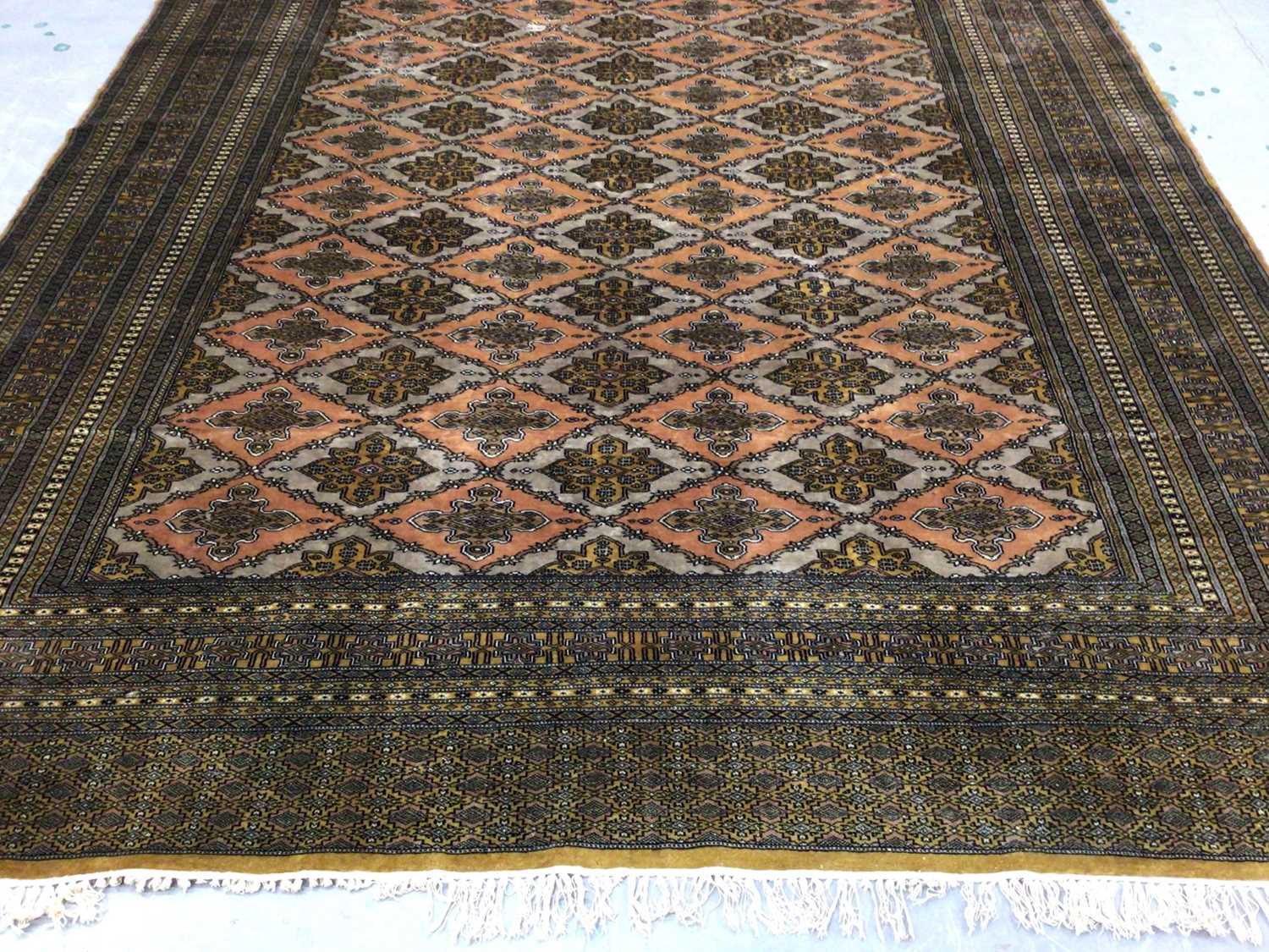 Large Pakistani carpet, purchased from Liberty's of London - Image 8 of 10