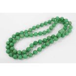 Chinese jade/green hardstone necklace