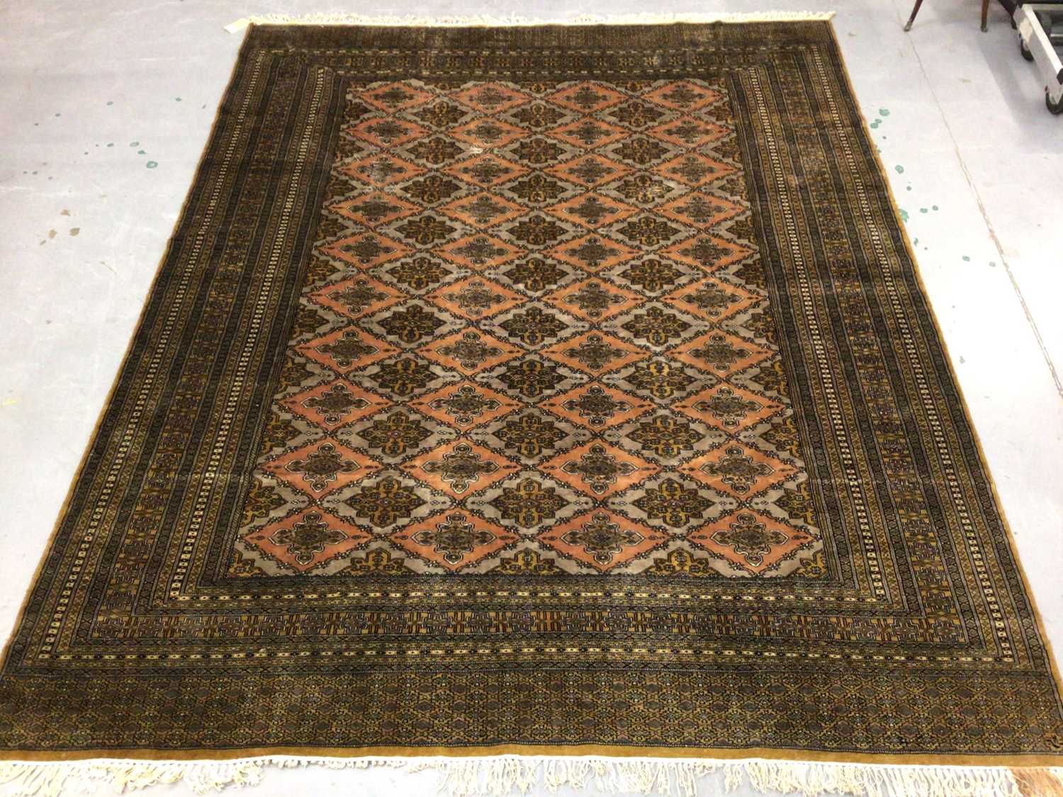 Large Pakistani carpet, purchased from Liberty's of London