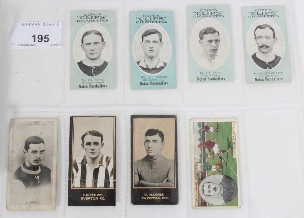 Cigarette cards - Selection of scarce football related cards.