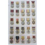 Cigarette cards - Taddy 1912 British Medals & Ribbons. Complete set of 50.