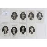 Cigarette cards - Taddy 1907/8. Prominent Footballers - Hull City, 8 different players.
