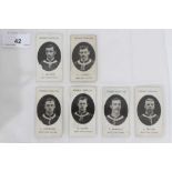 Cigarette cards - Taddy 1907/8 Prominent Footballers - West Ham United, 12 different cards.