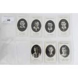 Cigarette cards - Taddy 1907/8 Prominent Footballers - 12 different, variety of backs including (Imp