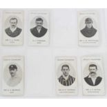 Cigarette cards - Taddy 1907. 6 different County Cricketers.