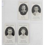 Cigarette cards - Taddy 1907/8. Prominent Footballers - 13 different, variety of backs