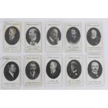 Cigarette cards - Taddy 1907. 9 different, Prominent Footballers - Football Association Officials.