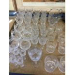 Thomas Webb cut glass table service, approximately 40 pieces