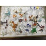 Collection of Murano glass animals
