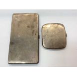 Two 1930s silver cigarette cases